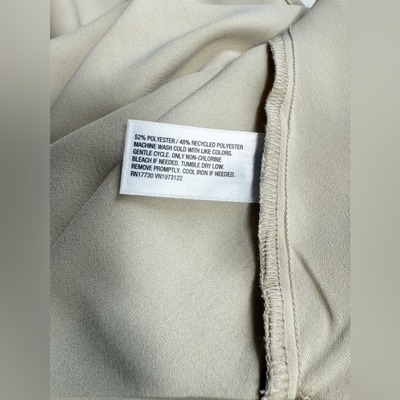 A NEW DAY Khaki halter neck sleeveless satin midi dress size L - Picture 11 of 13